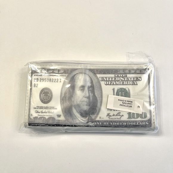 One Hundred Dollar Bill Wallet- Puffy Style- $100- Gift Idea - Picture 4 of 5